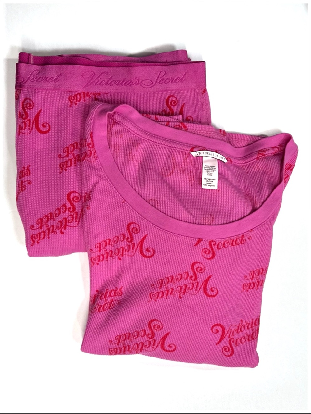 Victoria’s Secret Thermal Long Pajama Set ~ Size XXL ~ Item #11004